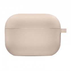 Силіконовий футляр з мікрофіброю для навушників Airpods Pro 3  Рожевий / Pink Sand - 00000082130_25