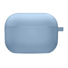 Силіконовий футляр з мікрофіброю для навушників Airpods Pro 3  Блакитний / Lilac Blue - 00000082130_7