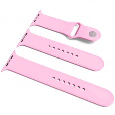 Силіконовий ремінець для Apple Watch Sport Band 38/40/41/42mm(ser.10) (S/M & M/L) 3pcs  Рожевий / Light pink - 00000032192_27