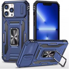 Ударостійкий чохол Camshield Army Ring для Apple iPhone 13 Pro (6.1")  Синій / Navy - 00000072801_5