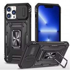 Ударостійкий чохол Camshield Army Ring для Apple iPhone 13 Pro (6.1")  Чорний / Black - 00000072801_6