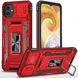 Ударостійкий чохол Camshield Army Ring для Samsung Galaxy A07  Червоний / Red - 00000081259_3