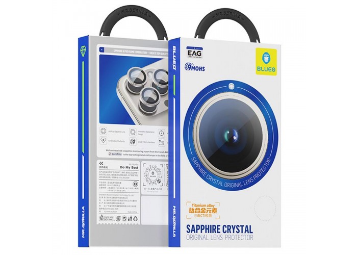 Захисне скло BlueO Sapphire на камеру для Apple iPhone 17 Pro / 17 Pro Max