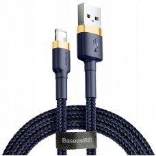 Дата кабель Baseus Cafule Lightning Cable 1.5A (2m) (CALKLF-C)  Золотой / Синий - 00000038235_4