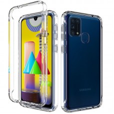 Чехол TPU+PC Full Body с защитой 360 для Samsung Galaxy M31  Прозрачный (00000039075_1)