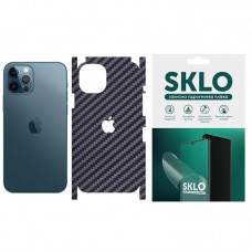 Защитная пленка SKLO Back (тыл+грани+лого) Carbon для Apple iPhone 6/6s plus (5.5")  Черный - 00000058541_1