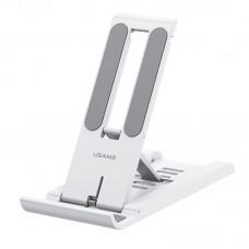 Подставка для телефона/планшета Usams US-ZJ070 Spring Folding Desktop (bellow 12")  White - 00000062692_2