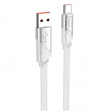 Дата кабель Hoco U119 Machine charging data USB to Type-C 5A (1.2m)  Gray - 00000066095_1