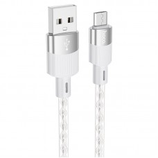 Дата кабель Hoco X99 Crystal Junction USB to MicroUSB (1.2m)  Gray - 00000066113_1