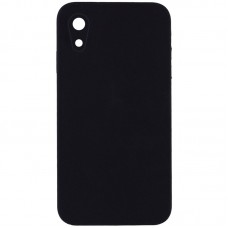 Silicone Case Square Full Camera Protective (AA) NOLOGO для Apple iPhone XR (6.1")  Черный / Black - 00000072153_27