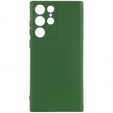 Чехол TPU GETMAN Liquid Silk Full Camera для Samsung Galaxy S23 Ultra  Зеленый / Dark green - 00000074065_3