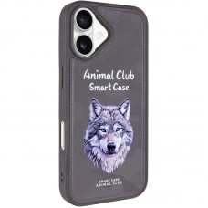 TPU+PC чохол Animal Club для Apple iPhone 16 (6.1")  Titanium Gray - 00000082645_2