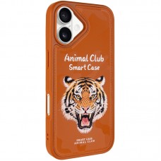 TPU+PC чохол Animal Club для Apple iPhone 16 (6.1")  Chocolate Brown - 00000082645_4