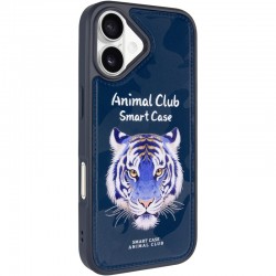 TPU+PC чохол Animal Club для Apple iPhone 16 (6.1")  Royal Blue - 00000082645_3