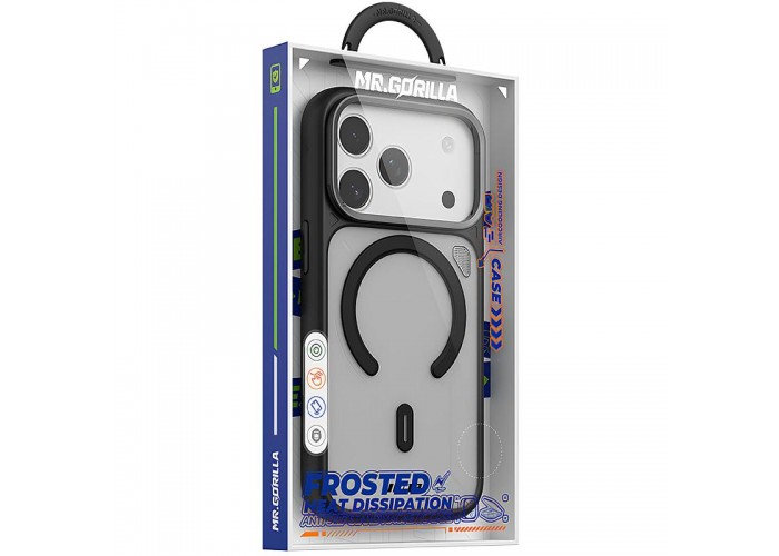 TPU+PC чохол Blueo Frosted Heat Dissipation Stand with MagSafe для Apple iPhone 17 Pro (6.3