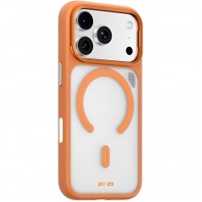 TPU+PC чохол Blueo Frosted Heat Dissipation Stand with MagSafe для Apple iPhone 17 Pro (6.3")  Помаранчевий - 00000081526_3