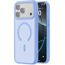 TPU+PC чохол Blueo Skin Friendly Frosted with Magnetic Fit для Apple iPhone 17 Pro Max / 18 Pro Max  Блакитний / Sky Blue - 00000081524_5