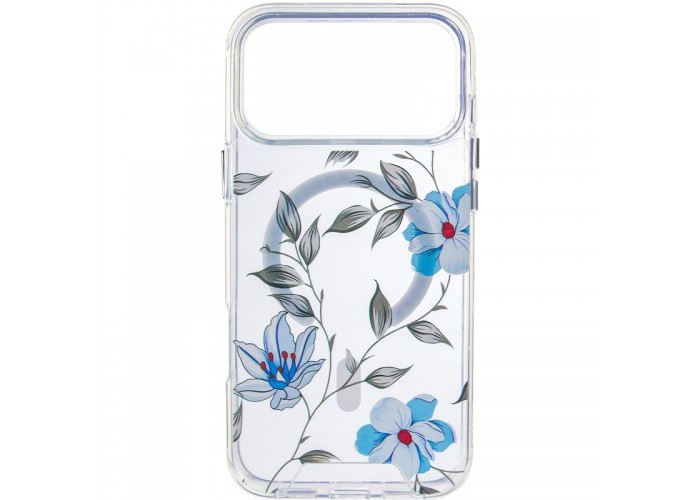 TPU+PC чохол Clear Garden with MagSafe для Apple iPhone 17 Pro (6.3