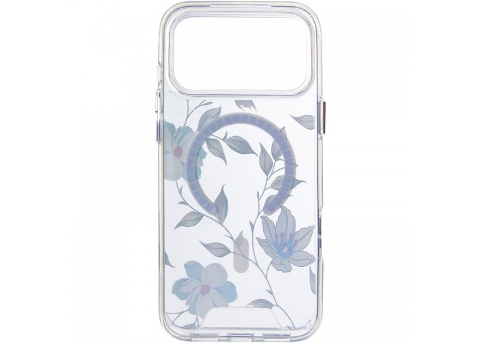 TPU+PC чохол Clear Garden with MagSafe для Apple iPhone 17 Pro (6.3