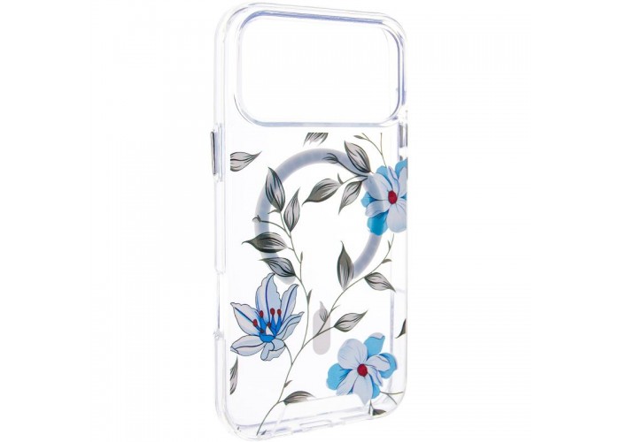 TPU+PC чохол Clear Garden with MagSafe для Apple iPhone 17 Pro Max (6.9