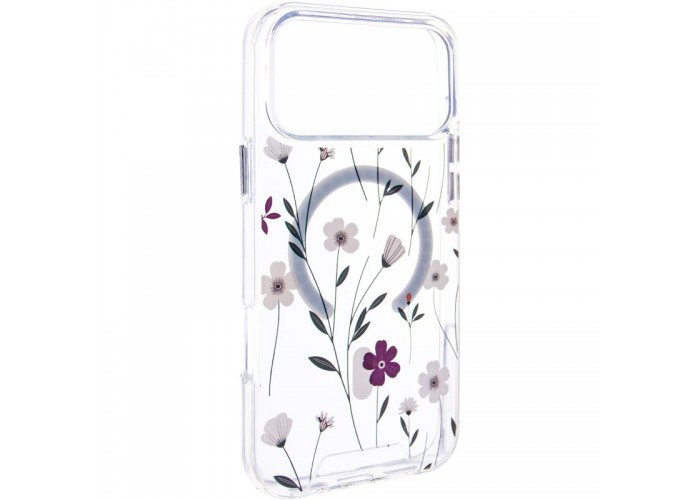 TPU+PC чохол Clear Garden with MagSafe для Apple iPhone 17 Pro Max (6.9
