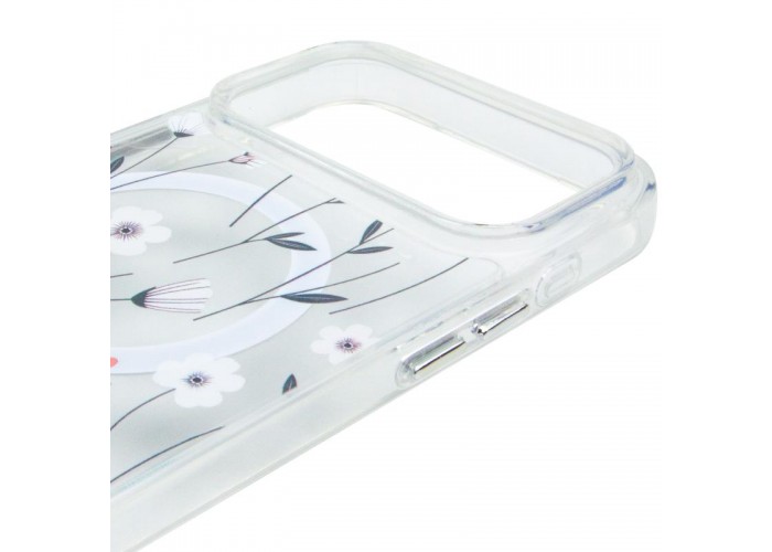 TPU+PC чохол Clear Garden with MagSafe для Apple iPhone 17 Pro Max (6.9