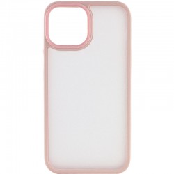 TPU+PC чохол Metal Buttons для Apple iPhone 14 (6.1")  Рожевий - 00000055499_5