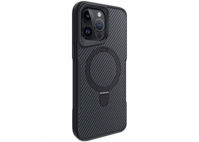 TPU+PC чохол Metal Buttons with MagSafe Carbon Ring для Apple iPhone 14 Pro (6.1