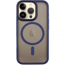 TPU+PC чохол Metal Buttons with MagSafe для Apple iPhone 16 Pro (6.3")  Синій - 00000073092_2