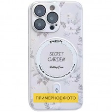 TPU+PC чохол Secret Garden with MagSafe для Apple iPhone 16 (6.1")  White - 00000074298_5