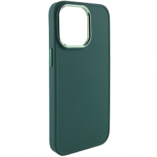 TPU чохол Bonbon Metal Style для Apple iPhone 14 Pro (6.1")  Зелений / Pine green - 00000057125_5