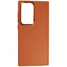 TPU чохол Bonbon Metal Style для Samsung Galaxy S24 Ultra  Помаранчевий / Papaya - 00000068447_7