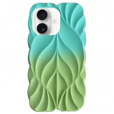 TPU чохол Leaf для Apple iPhone 16 (6.1")  Marine Green / Mint - 00000077611_3