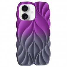 TPU чохол Leaf для Apple iPhone 16 (6.1")  Violet / Grey - 00000077611_6