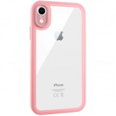 TPU чохол Transparent + Colour 1,5mm для Apple iPhone XR (6.1")  Pink - 00000070559_3