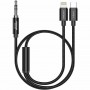 Аудіо кабель Aux Amaya AUX-04 (Type-C/Lightning to AUX 3.5mm) (1.2m)