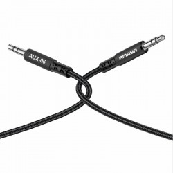 Аудіо кабель Aux Amaya AUX-06 (2m)  Black - 00000084648_1
