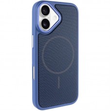 Чохол TPU TechWoven Hybrid with MagSafe для Apple iPhone 17 (6.3")  Blue - 00000084835_2