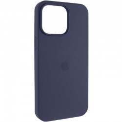 Чохол Silicone Case (AA) Logo with MagSafe для Apple iPhone 14 (6.1")  Темно-синій / Midnight blue - 00000080638_13