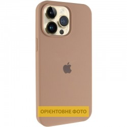 Чохол Silicone Case (AA) Logo with MagSafe для Apple iPhone 16 Pro Max (6.9")  Бежевий / Desert Gold - 00000080646_1