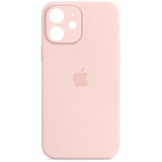 Чохол Silicone Case Full Camera Protective (AA) для Apple iPhone 12 (6.1")  Рожевий / Chalk Pink - 00000042250_31