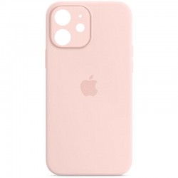 Чохол Silicone Case Full Camera Protective (AA) для Apple iPhone 12 (6.1")  Рожевий / Chalk Pink - 00000042250_31