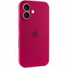 Чохол Silicone Case Full Camera Protective (AA) для Apple iPhone 16 (6.1")  Червоний / Rose Red - 00000074280_12