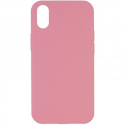 Чохол Silicone Case Full Protective (AA) NO LOGO для Apple iPhone X / XS (5.8")  Рожевий / Light pink - 00000072439_26
