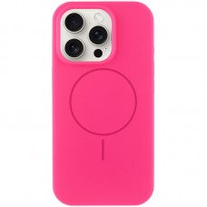 Чохол Silicone Case Full Protective (AA) NO LOGO with MagSafe для Apple iPhone 13 Pro (6.1")  Рожевий / Barbie pink - 00000076448_17