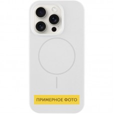 Чохол Silicone Case Full Protective (AA) NO LOGO with MagSafe для Apple iPhone 16 (6.1")  Білий / White - 00000076457_2