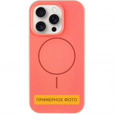 Чохол Silicone Case Full Protective (AA) NO LOGO with MagSafe для Apple iPhone 16 (6.1")  Кавуновий / Watermelon red - 00000076457_1