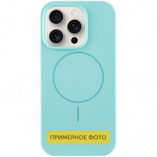 Чохол Silicone Case Full Protective (AA) NO LOGO with MagSafe для Apple iPhone 16 (6.1")  Бірюзовий / Light Turquoise - 00000076457_3