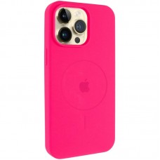 Чохол Silicone Case Full Protective (AA) V2 with MagSafe для Apple iPhone 15 Pro (6.1")  Рожевий / Barbie pink - 00000080660_7