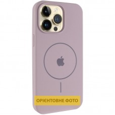 Чохол Silicone Case Full Protective (AA) V2 with MagSafe для Apple iPhone 16e (6.1")  Сірий / Lavender - 00000080665_10